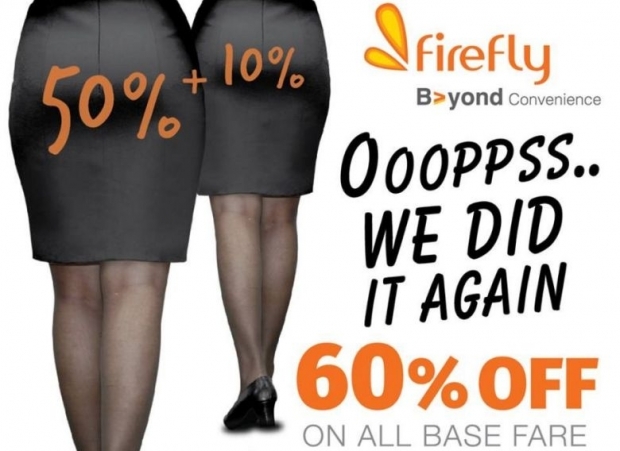 Facebook users rained criticism on Firefly Airlines this week after the airline featured women’s bottoms in their advertisements.