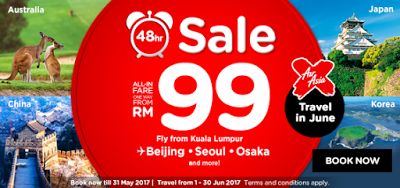 AirAsia 48 Hours Flash Sale Flight Ticket Discount Offer Promo