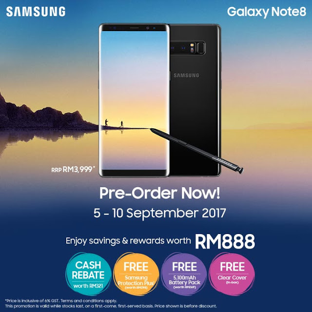Samsung Note 8 Malaysia Price Pre-order Discount Offer Promo