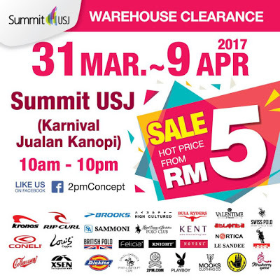 Summit USJ Warehouse Clearance Sale