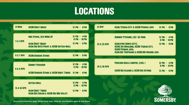 Somersby AppleFull 2017 Event Locations