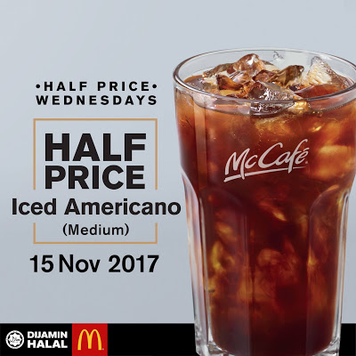McCafe Iced Americano Half Price Wednesday