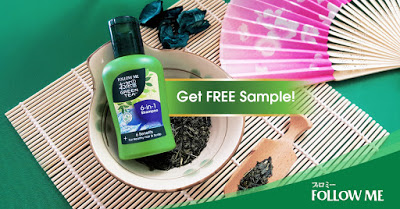 Follow Me Green Tea Shampoo 50ml Free Sample Giveaway