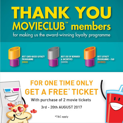 TGV Cinemas Movieclub Member Buy 2 Free 1 Movie Ticket Promo