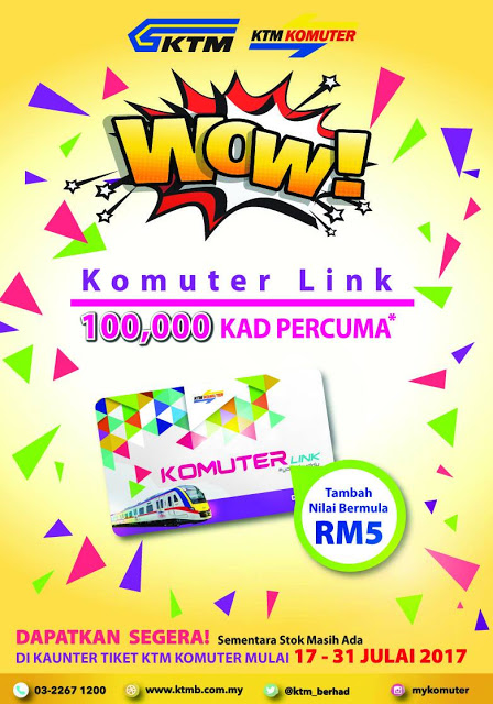 Free KTM Komuter Link Card Giveaway Promo