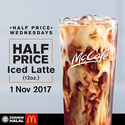 McCafe Iced Latte Half Price Wednesday Promo