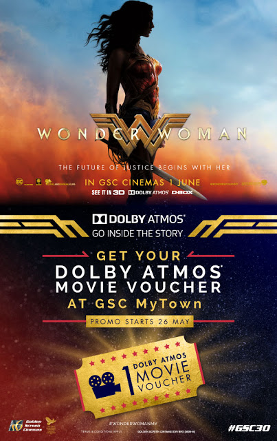 GSC MyTOWN Free Dolby Atmos Movie Voucher Wonder Woman Promo