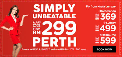 AirAsia Malaysia Flight Ticket Sale Discount Offer Promo