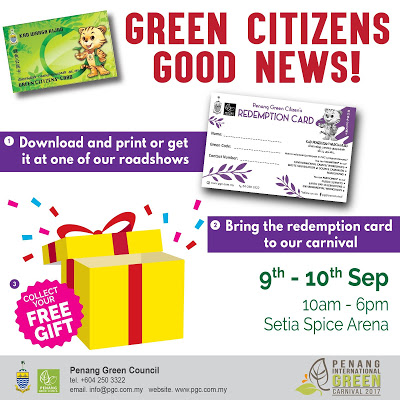 Penang Green Council International Green Carnival Free Redemption Card
