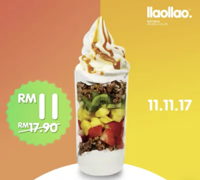 llaollao Malaysia Sanum RM11 Discount Offer Promo