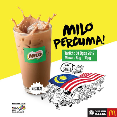 McDonald's Malaysia Free Iced Milo Promo