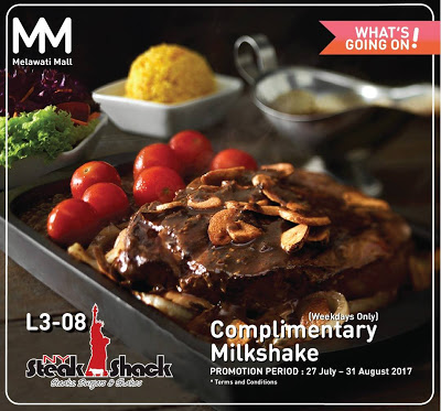 New York Steak Shack Free Milkshake