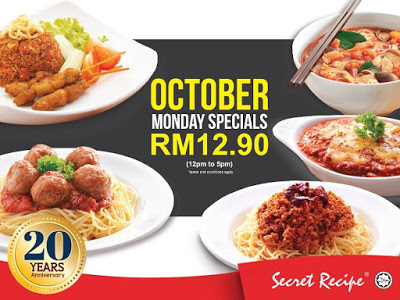 Secret Recipe Malaysia October Special Discount Promo