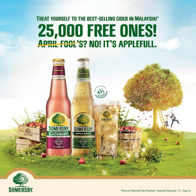 Somersby Malaysia Free Apple Cider Alcoholic Beverage