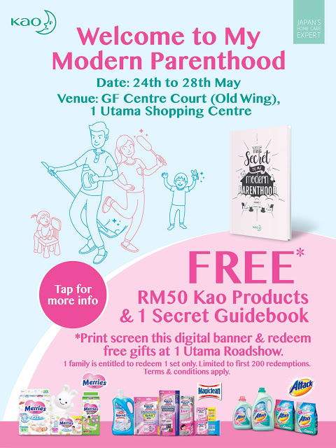 Kao Malaysia Free Gift Welcome to My Modern Parenthood