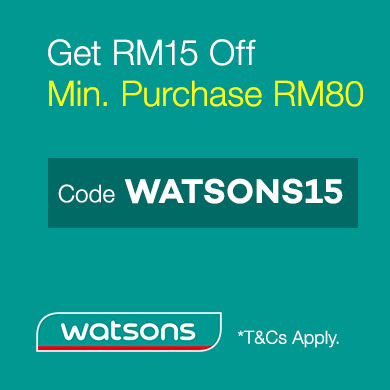 Lazada Voucher Code Malaysia RM15 OFF RM80 Minimum Purchase Watsons Online Store