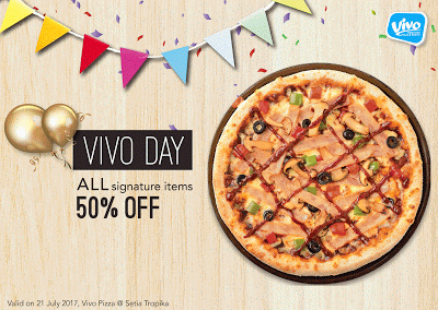 Vivo Pizza Day Half Price Discount Offer Promo