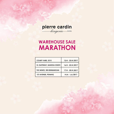 Pierre Cardin Lingerie Malaysia Warehouse Sale Marathon
