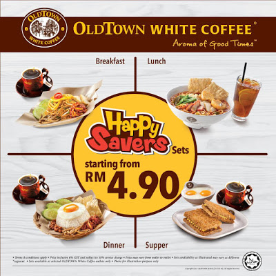 OLDTOWN White Coffee Malaysia Happy Savers Sets Discount Offer Promo