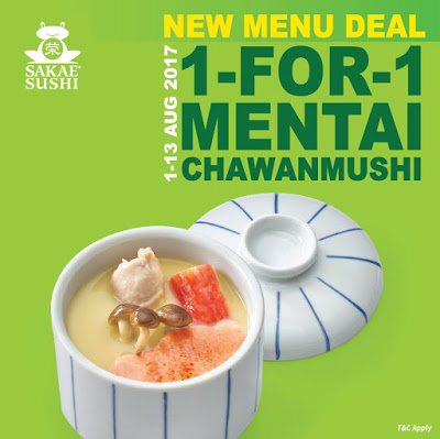 Sakae Sushi Malaysia Mentai Chawanmushi Buy 1 Free 1 Promo