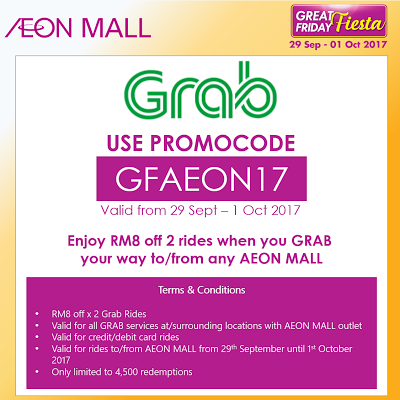 Grab Promo Code Malaysia AEON Mall