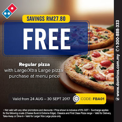 Domino's Pizza Malaysia Coupon Code Kod Kupon