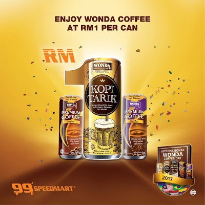 99 Speedmart WONDA Coffee RM1 Discount Promo