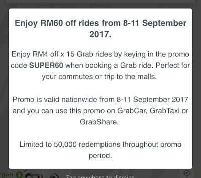 Grab Promo Code Malaysia September 2017