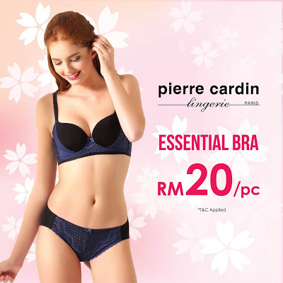 Pierre Cardin Lingerie Malaysia Warehouse Sale Marathon Bra