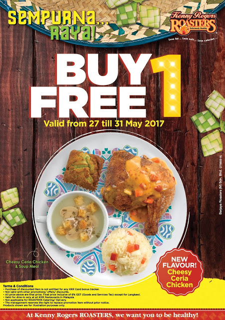 Kenny Rogers ROASTERS Malaysia Buy 1 Free 1 Cheesy Ceria Chicken Soup Meal