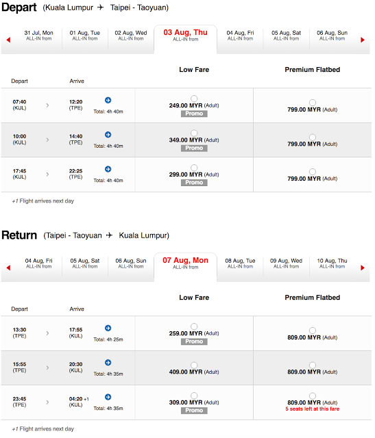 AirAsia KL - Taipei Taoyuan