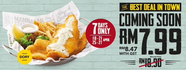 The Manhattan FISH MARKET Fish ’N Chips Dory Deal Discount Promo