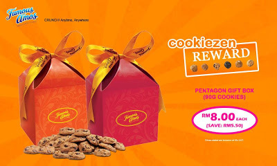 Famous Amos Malaysia Cookiezen Reward Pentagon Gift Box