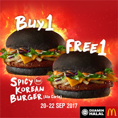 McDonald's Spicy Korean Burger Buy 1 Free 1 Promo