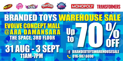 Branded TOYS Warehouse SALE Evolve Concept Mall