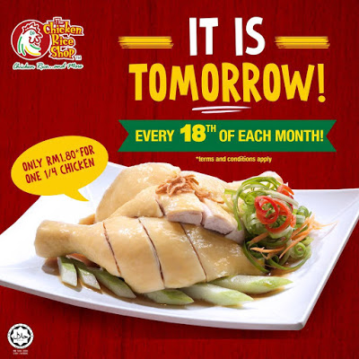 The Chicken Rice Shop RM1.80 Quarter Chicken Monthly Promo