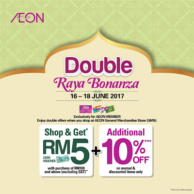 AEON Double Raya Bonanza Discount Offer Promo