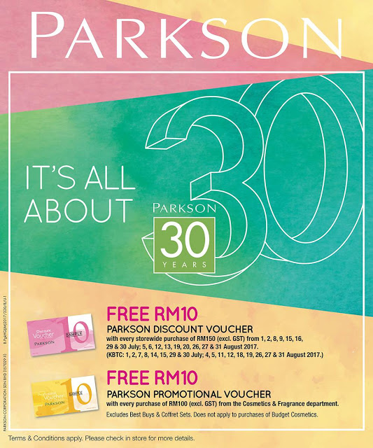 Free Parkson Discount Promotional Voucher