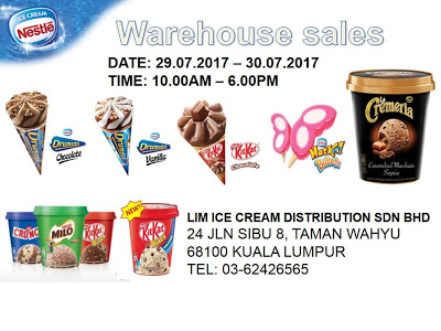 Nestle Ice Cream Warehouse Sale Discount Offer