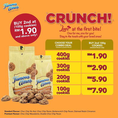 Famous Amos Cookies Malaysia Combo Deal Discount Offer Promo