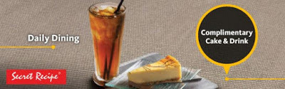 Free Secret Recipe Cake & Iced Lemon Tea Maybank Cards Promo