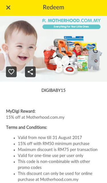 Digi Deal Motherhood Voucher Code Malaysia Discount Promo