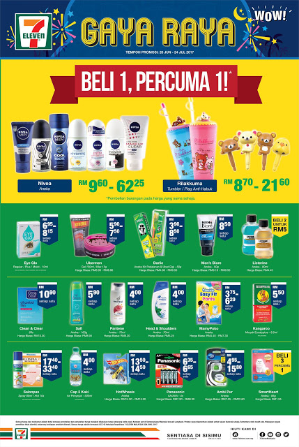 7-Eleven Malaysia Buy 1 Free 1 Gaya Raya Promo