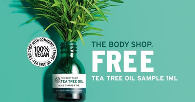 The Body Shop Malaysia Free Tea Tree Oil Sample Giveaway