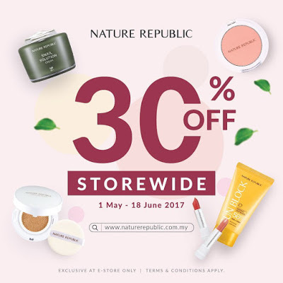 Nature Republic Malaysia Online Store 30% Discount Promo
