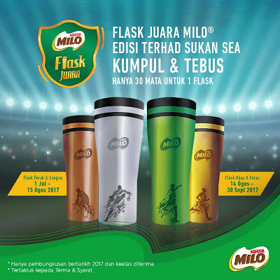 Flask Juara MILO Percuma Edisi Terhad Sukan SEA