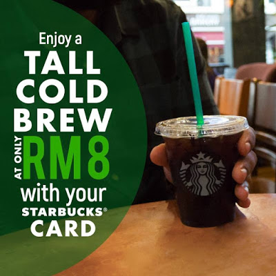 Starbucks Cold Brew RM8 Monday Promo