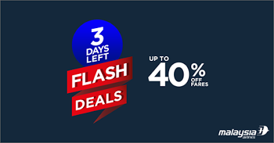 Malaysia Airlines Air Fare Flight Ticket Discount Flash Deals