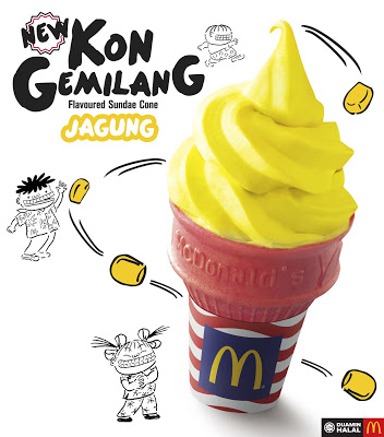 McDonald's Jagung Flavoured Sundae Cone McD Kon Gemilang Promotion