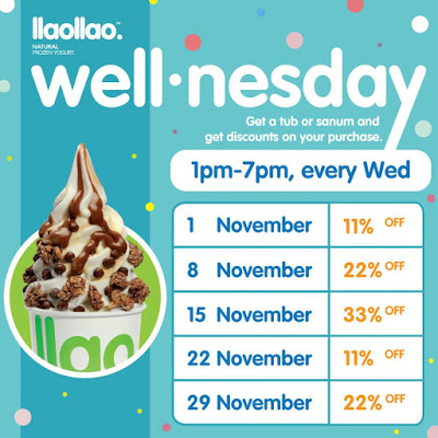 llaollao Malaysia Wednesday Discount Offer Promo